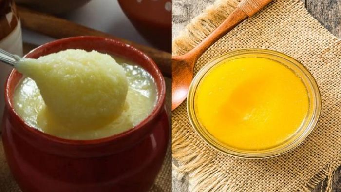 সাদা ও হলুদ ঘিয়ের ফারাক।