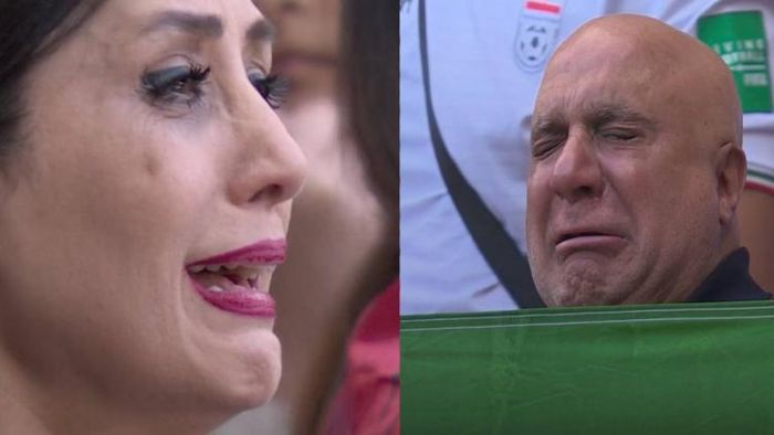 কেঁদে ফেললেন ইরানিয়ান সমর্থকরা