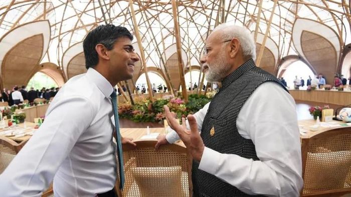 ঋষি সুনক ও প্রধানমন্ত্রী মোদী মিটিং
