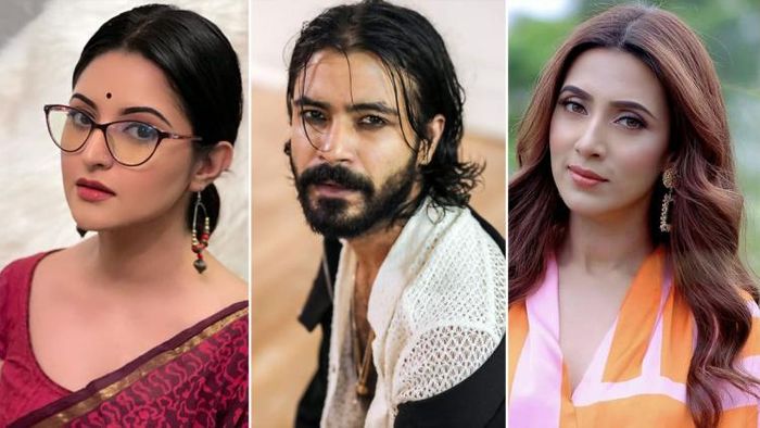 পরীমণি, শরীফুল ইসলাম রাজ ও বিদ্যা সিনহা সাহা মিম (ছবি: ফেসবুক)