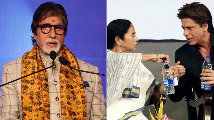 অমিতাভ বচ্চন, মমতা বন্দ্যোপাধ্যায়, শাহরুখ খান (ছবি: ফেসবুক)