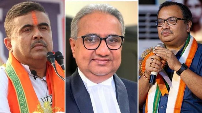 কুণাল ঘোষ-রাজাশেখর মান্থা-শুভেন্দু অধিকারী।