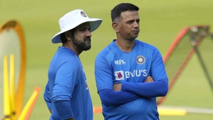 রোহিত শর্মা ও রাহুল দ্রাবিড়