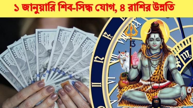 ১ জানুয়ারি জোড়া যোগ, বছরভর শিবের কুপায় ৪ রাশির সাফল্য-অর্থপ্রাপ্তি 