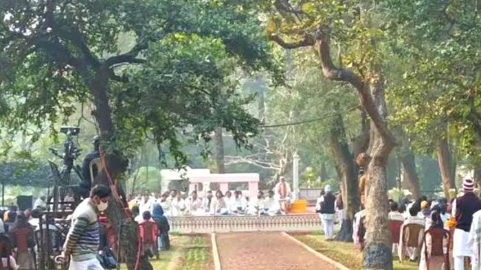 বিশ্বভারতীতে পৌষ উৎসব।