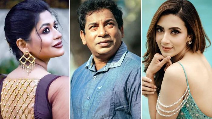 অভিনেতা আজমেরী হক বাঁধন, মোশারফ করিম ও বিদ্যা সিনহা সাহা মিম