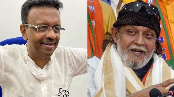 ফিরহাদ হাকিম ও মিঠুন চক্রবর্তী।