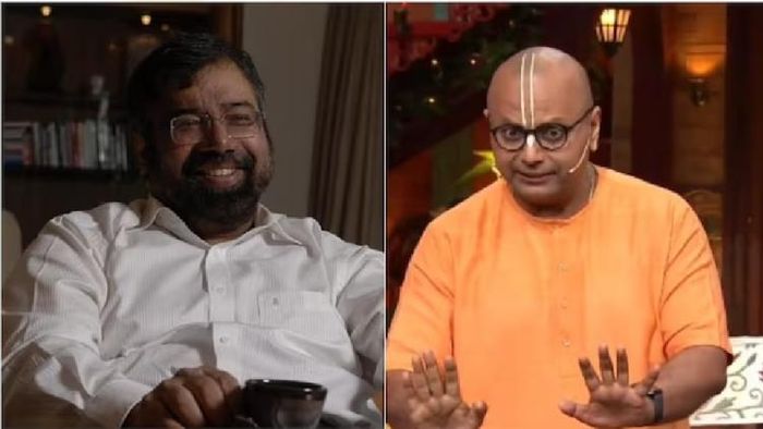 হর্ষ গোয়েঙ্কা ও গৌর গোপাল দাস।