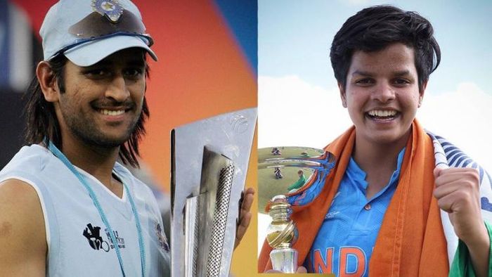 মহেন্দ্র সিং ধোনি ও শেফালি ভর্মা