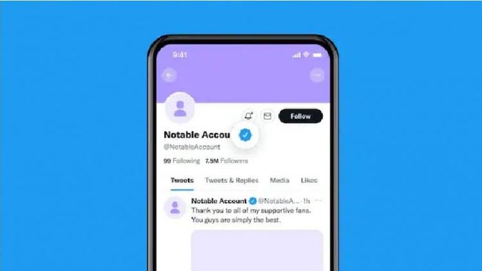 টুইটার ব্লু-টিক।