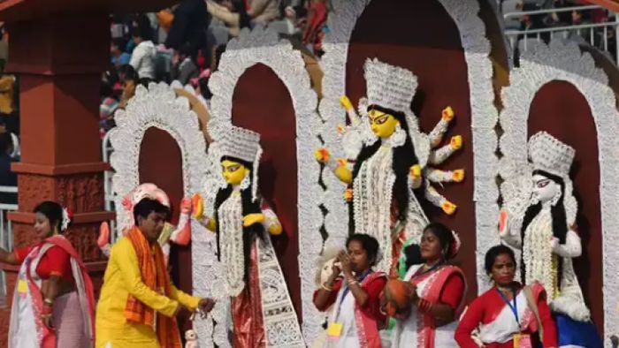 দিল্লির নজর কাড়ছে ‘দূর্গা’ ট্যাবলো