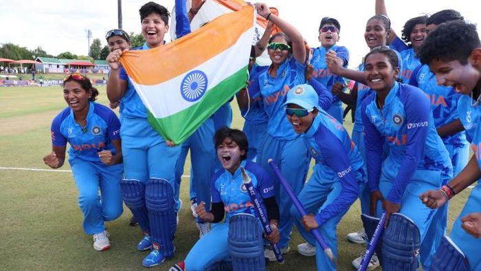 বিশ্বজয়ী ভারত। সৌজন্যে : BCCI Women