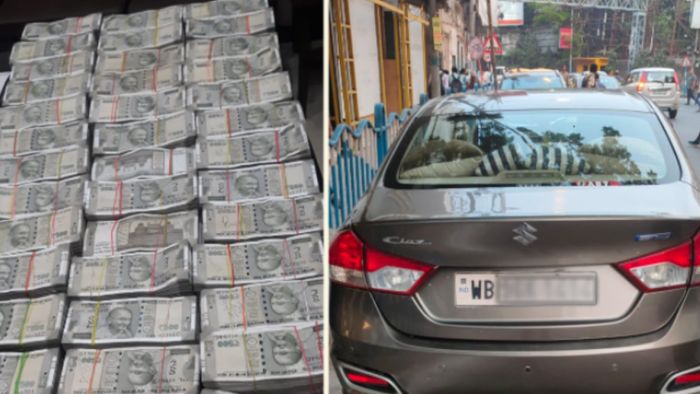 পার্ক স্ট্রিটে গাড়িতে উদ্ধার কোটি টাকা।