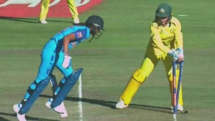 হরমনপ্রীতের রান আউট