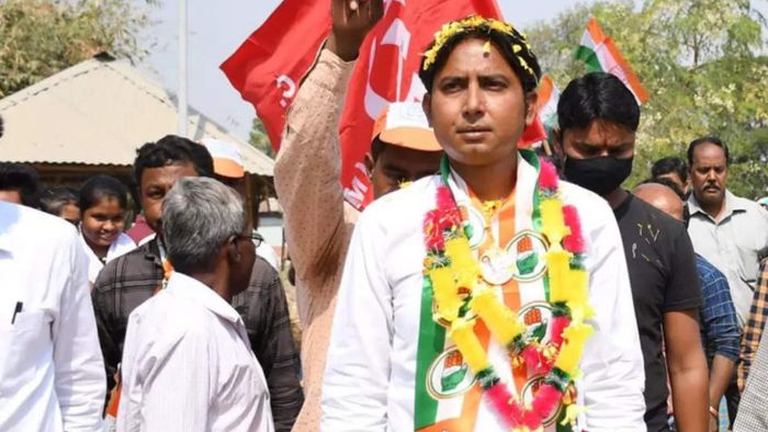 সাগরদিঘির কংগ্রেস প্রার্থী বায়রন বিশ্বাস।