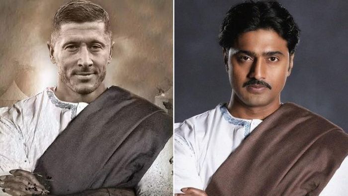 রবার্ট লেয়নডস্কি ও দেব (ছবি: ট্যুইটার)