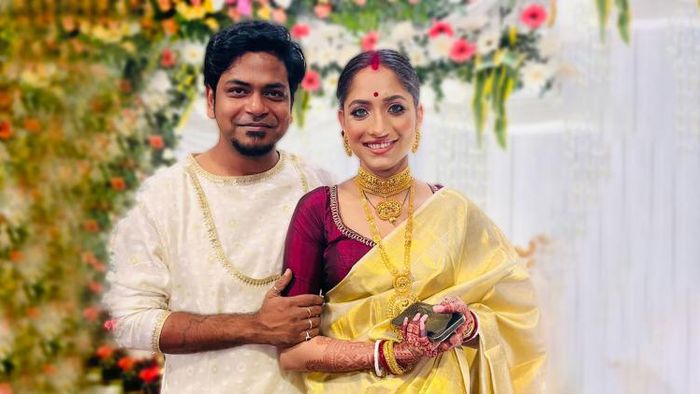 দুর্নিবার সাহা ও ঐন্দ্রিলা সেনের রিসেপশনের ছবি