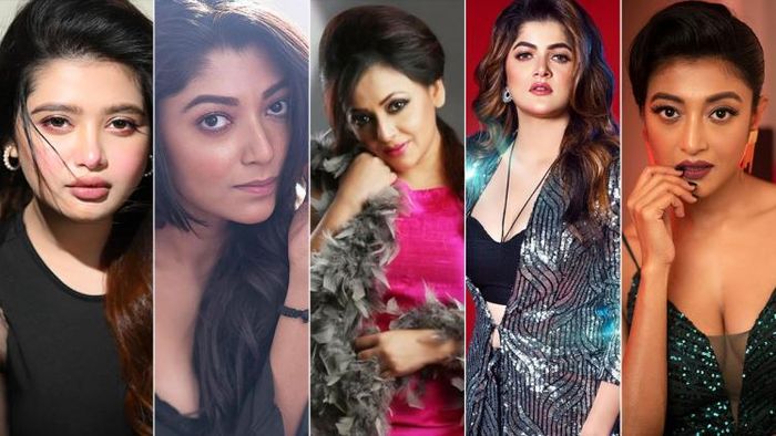 এনা, দেবলীনা, শ্রীলেখা, শ্রাবন্তী ও পাওলি (ছবি: ফেসবুক)