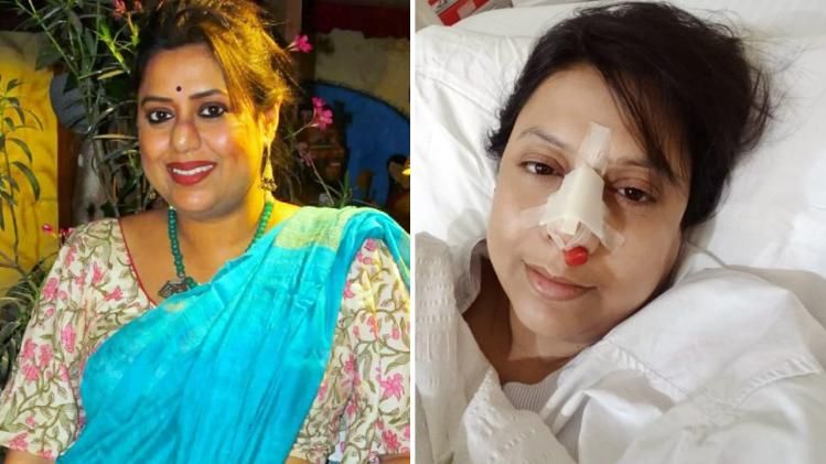 হাসপাতালের বেডে শুয়ে কাঞ্চনা মৈত্র