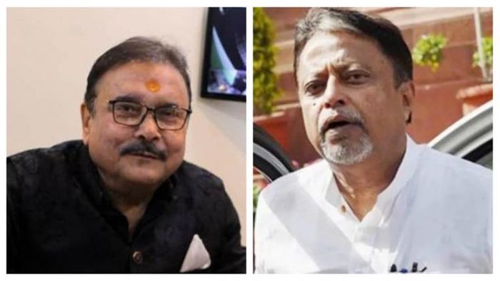 মদন মিত্র ও মুকুল রায় (বামদিক থেকে)