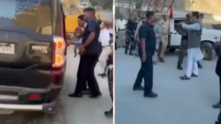 জম্মু-কাশ্মীরে অল্পের জন্য রক্ষা কেন্দ্রীয় আইনমন্ত্রী কিরেন রিজিজুর