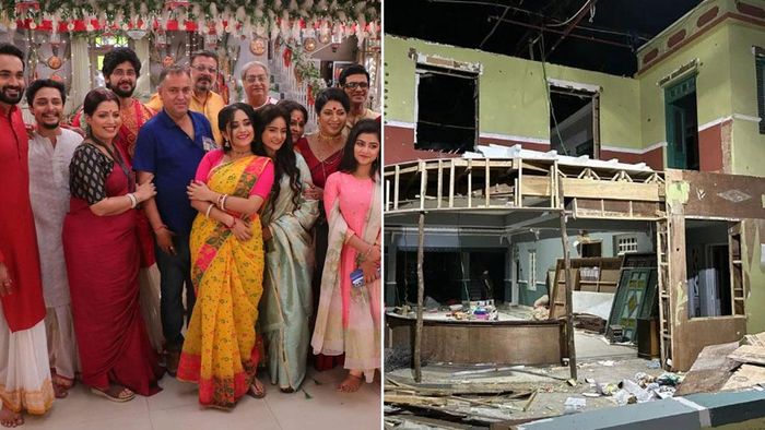 মিঠাই সিরিয়ালের সেট মনোহরা ভেঙে ফেলা হল