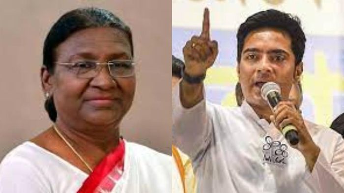 রাষ্ট্রপতি দ্রৌপদী মুর্মু ও অভিষেক বন্দ্যোপাধ্য়ায়