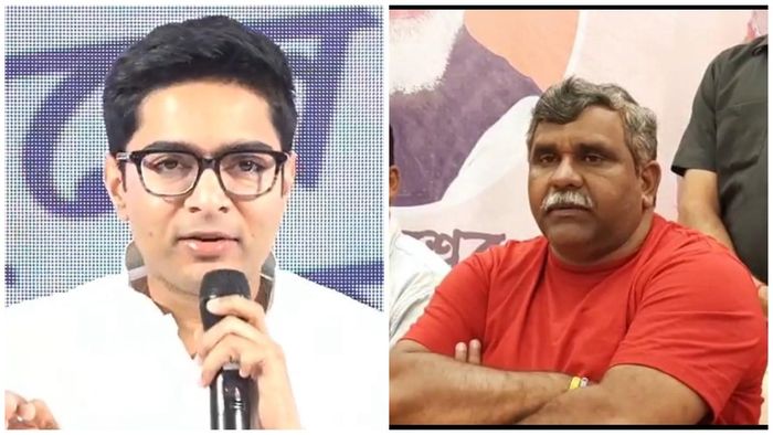 অভিষেক বন্দ্যোপাধ্যায় ও জিতেন্দ্র তিওয়ারি (বামদিক থেকে)