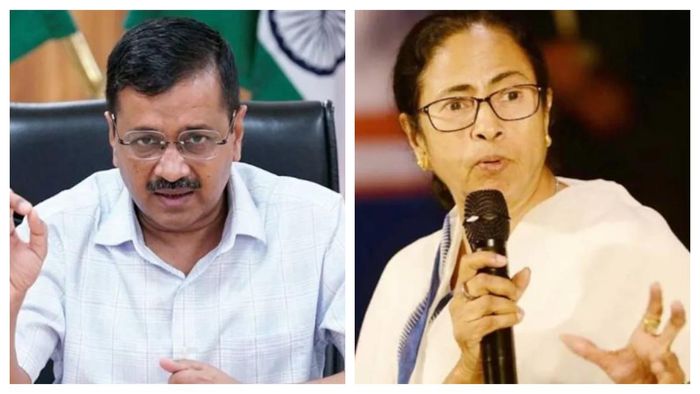 অরবিন্দ কেজরিওয়াল ও মমতা বন্দ্যোপাধ্যায়