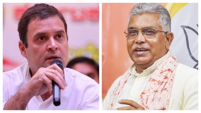 রাহুল গান্ধী ও দিলীপ ঘোষ