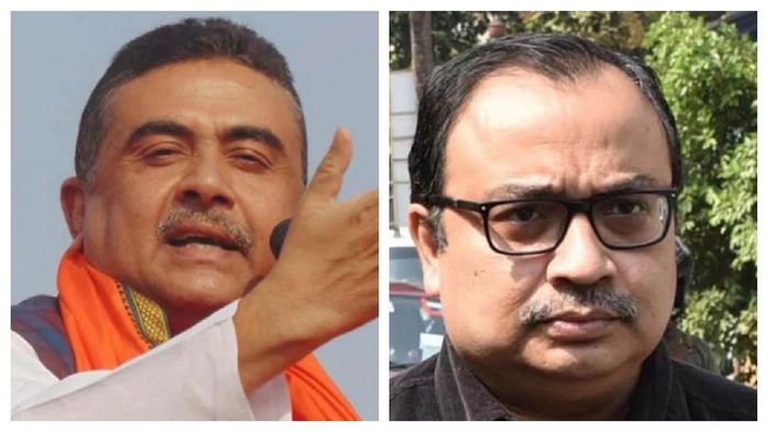শুভেন্দু অধিকারী ও কুণাল ঘোষ (বামদিক থেকে)