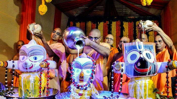 জগন্নাথের স্নানযাত্রার দিনক্ষণ- নিয়মকানুন (ছবি: পিটিআই)