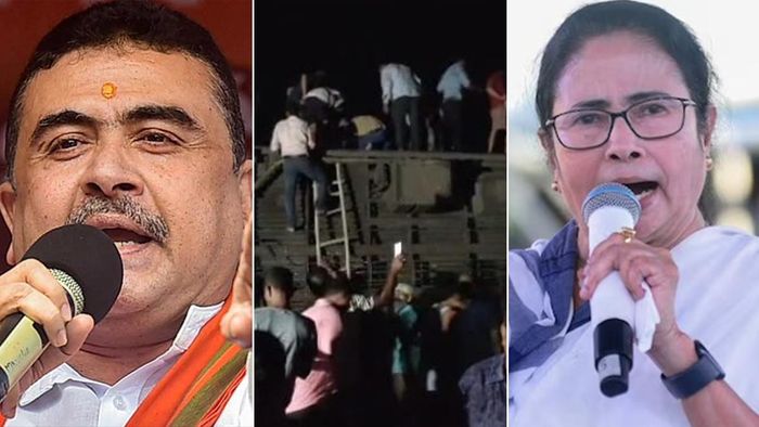 'জ্ঞানেশ্বরী-কাণ্ডের পর আপনার পিসি কি ইস্তফা দিয়েছিলেন?' পাল্টা শুভেন্দুর