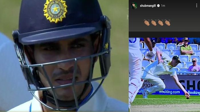 আউট হয়ে হতাশ গিল