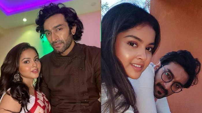 অভিনেতা জিতু কমল ও নবনীতা দাস (ছবি: ফেসবুক)