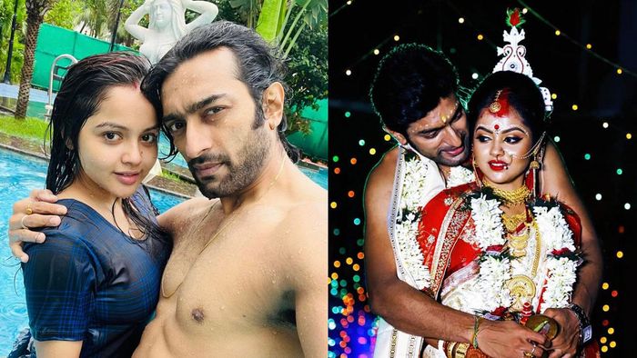 অভিনেতা জিতু কমল ও নবনীতা দাস (ছবি: ফেসবুক)