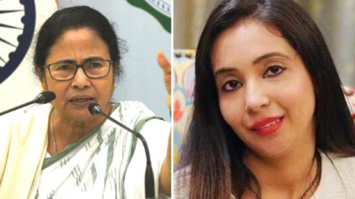 মমতা বন্দ্যোপাধ্যায় ও রুজিরা নারুলা বন্দ্যোপাধ্যায়।