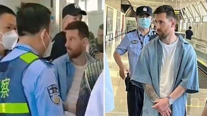 বেজিং বিমানবন্দরে আটকে মেসি (ট্যুইটার)