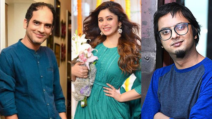 ঋত্বিক চক্রবর্তী, ঋতাভরী চক্রবর্তী ও মৈনাক ভৌমিক (ছবি: ফেসবুক)