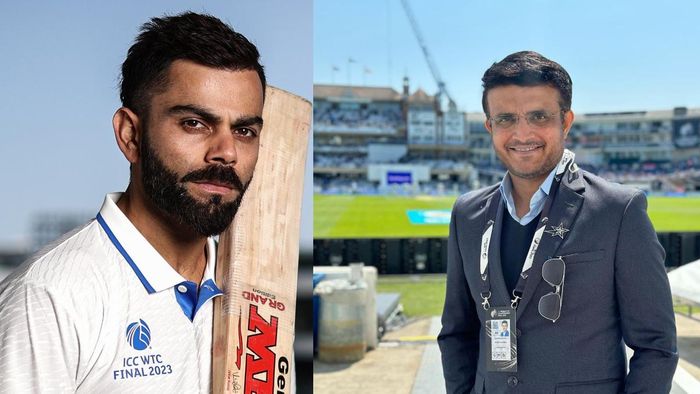 বিরাট কোহলি ও সৌরভ গঙ্গোপাধ্যায়