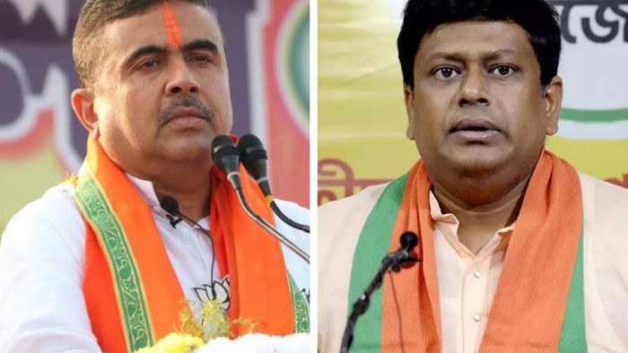 বিরোধী দলনেতা শুভেন্দু অধিকারী ও সুকান্ত মজুমদার