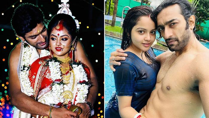 অভিনেতা জিতু কমল ও নবনীতা দাস (ছবি: ফেসবুক)