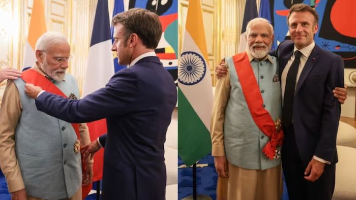 মোদী ফ্রান্সের সর্বোচ্চ সম্মান।