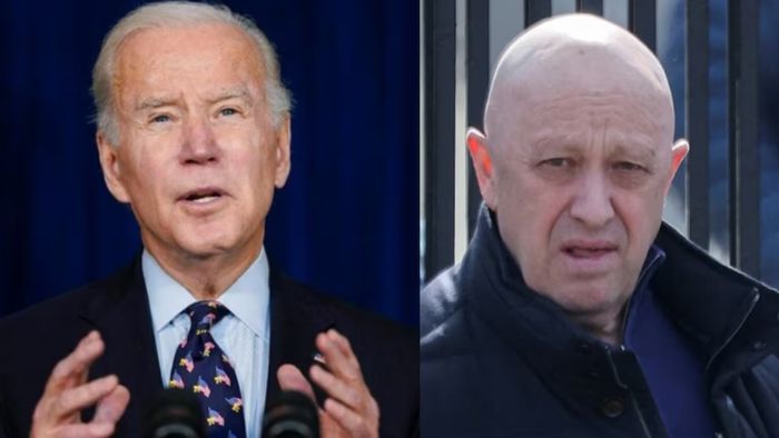 মার্কিন প্রেসিডেন্ট জো বাইডেন ও ইয়েভজেনি প্রিগোজিন।