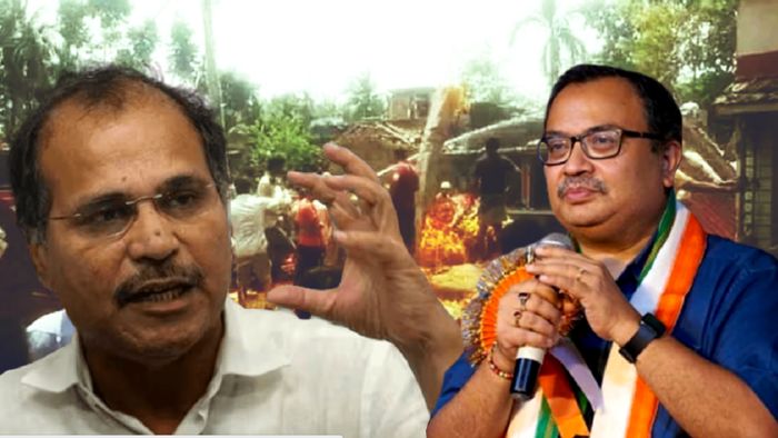 দত্তপুকুর বিস্ফোরণে অধীর বনাম কুণাল।