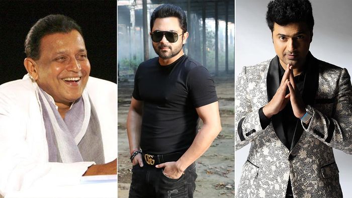 মিঠুন চক্রবর্তী, দেব ও সোহম চক্রবর্তী (ছবি: ফেসবুক)