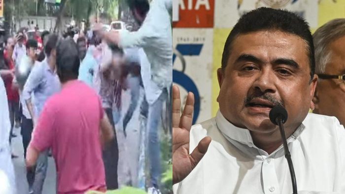 যাদবপুরে শুভেন্দুকে কালো পতাকা