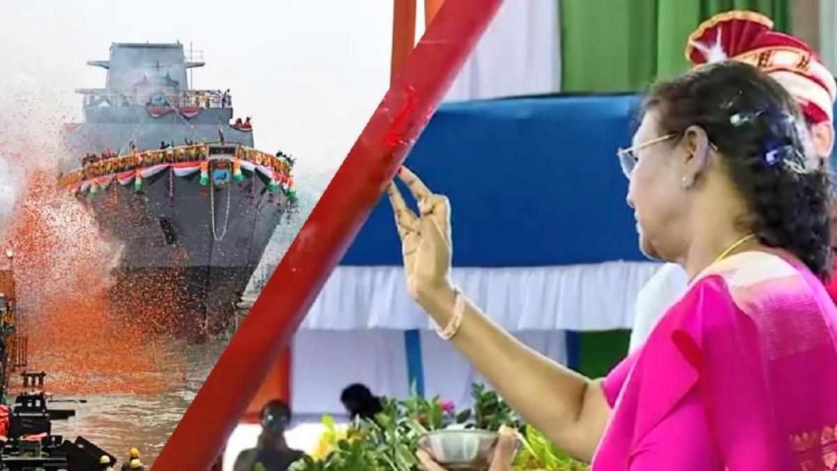 কলকাতা থেকেই জলে ভাসল রণতরী বিন্ধ্যগিরি, সূচনায় রাষ্ট্রপতি