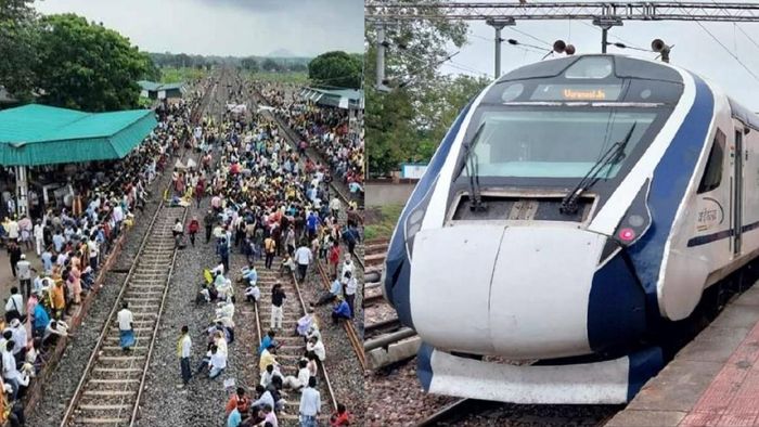 মুরারই স্টেশনে অবরোধ, দাঁড়িয়ে বন্দে ভারত