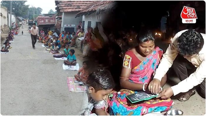 পশ্চিম বর্ধমানের জামুরিয়ার তিলকা মাঝি আদিবাসী প্রাথমিক বিদ্যালয়ের শিক্ষক দ্বীপনারায়ণ নায়েক।